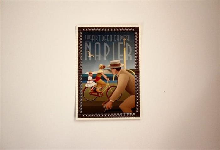 Napier Art Deco Capital Postcard Bicycle