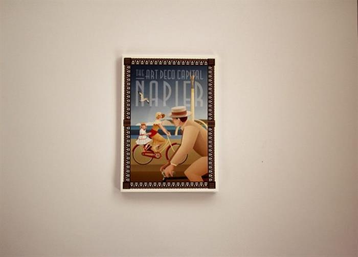 Napier Art Deco Capital Notepad Bicycle