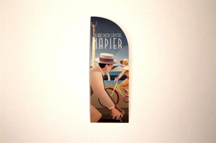 Napier Art Deco Capital Bookmark Bicycle